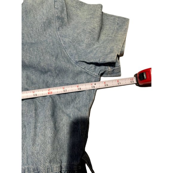 VINTAGE DENIM DRESS SIZE 6 MADE IN U.S.A | U1 - Picture 3 of 7